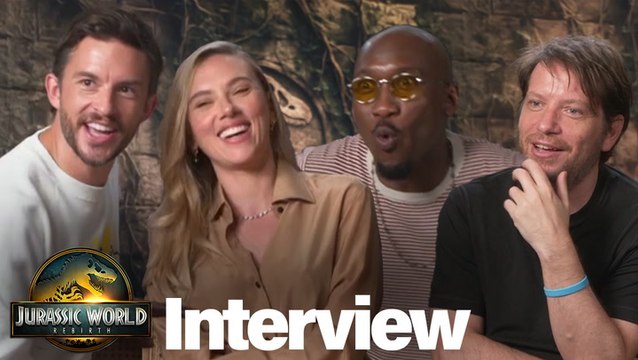 'Jurassic World Rebirth' Interviews with Scarlett Johansson, Jonathan Bailey, Mahershala Ali & More!