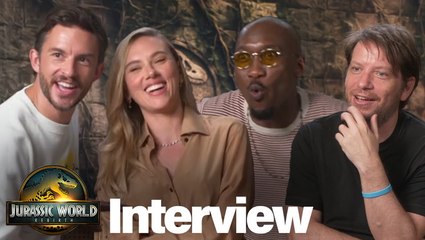 'Jurassic World Rebirth' Interviews with Scarlett Johansson, Jonathan Bailey, Mahershala Ali & More!