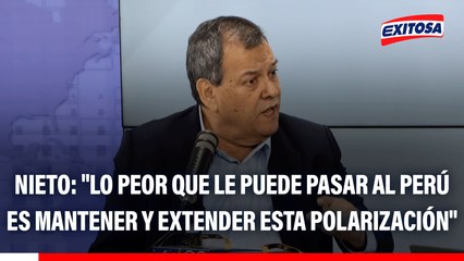 Jorge Nieto: "Lo peor que le puede pasar al Perú es mantener y extender esta polarización"