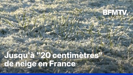 Les images des premières chutes de neige de la saison sur l'Hexagone