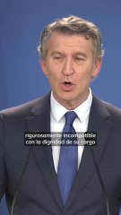 Feijóo: "Quien debía perseguir el delito, lo cometió"