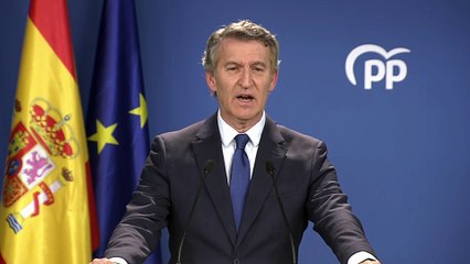 Comparecencia de Alberto Núñez Feijóo, tras la condena al fiscal general del Estado