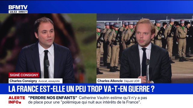 SIGNÉ CONSIGNY - Ce serait une bonne chose de réinstaurer une forme de service militaire , estime Charles Consigny