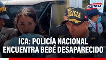 Ica: Policía Nacional encuentra bebé desaparecido en Hospital Augusto Hernández