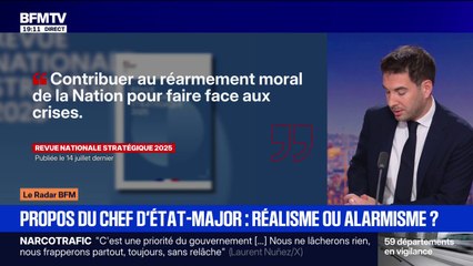LE RADAR BFM - "Perdre nos enfants": les propos du chef d'état-major sont-ils réalistes ou alarmistes?
