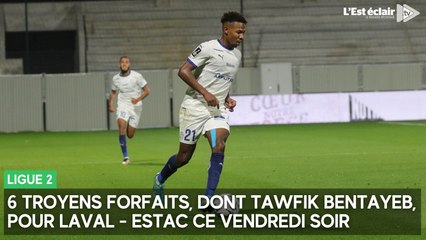 6 joueurs troyens forfaits, dont Tawfik Bentayeb, pour Laval - Estac ce vendredi soir