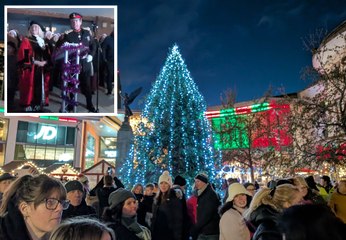 Woking's Christmas Lights are turned on
