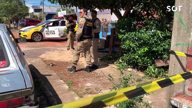 Jovem é morto a tiros em frente a imóvel no Loteamento Sanga Funda, em Cascavel