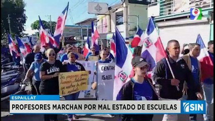 Marchan en demanda de mejoras en centros educativos | Primera Emisión SIN