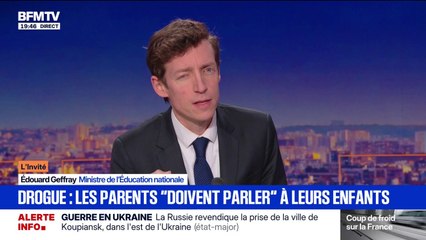 Lutte anti-drogue: “Il faut que la jeunesse se mobilise”, déclare Édouard Geffray, ministre de l’Éducation nationale
