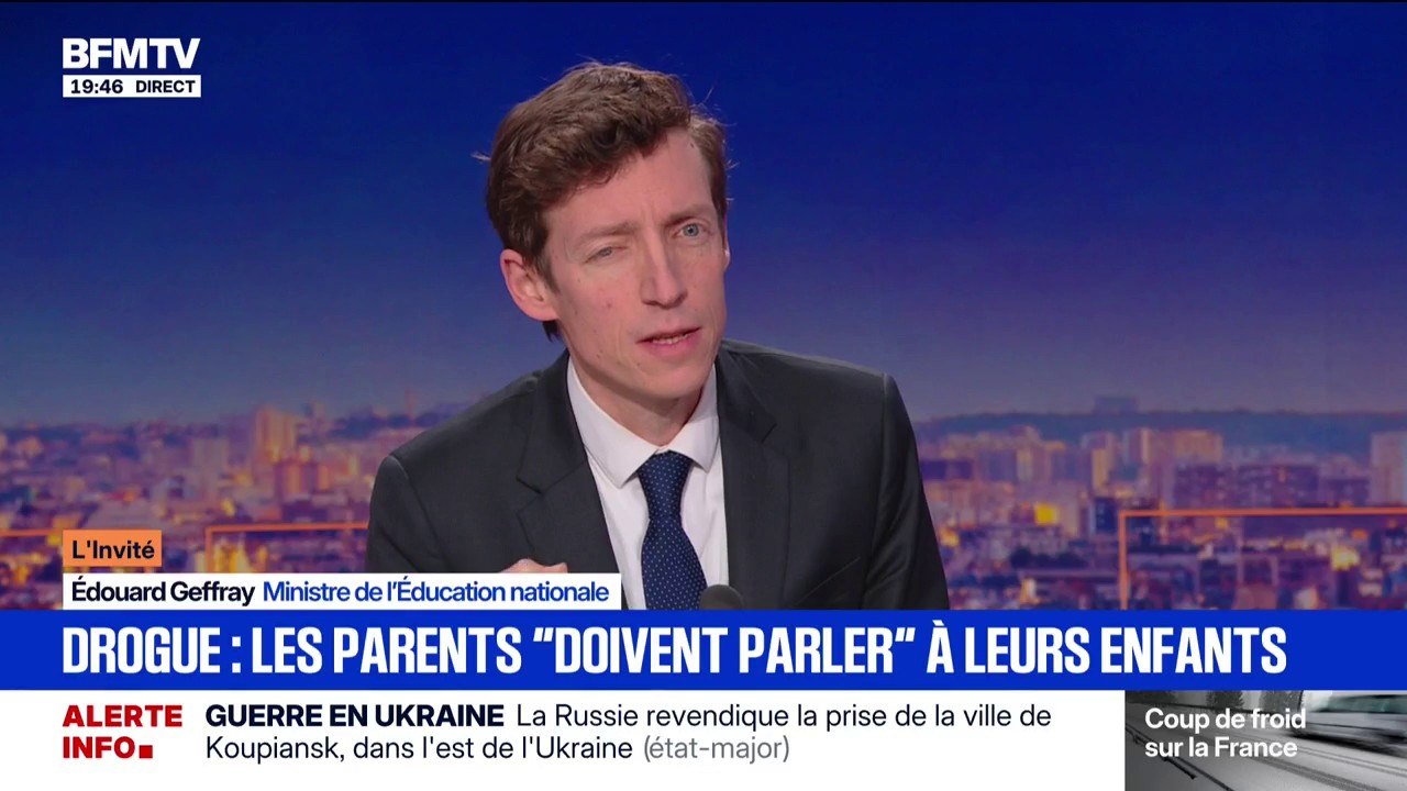 Lutte anti-drogue: “Il faut que la jeunesse se mobilise”, déclare Édouard Geffray, ministre de l’Éducation nationale