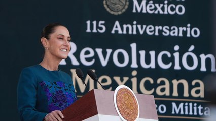 Claudia Sheinbaum lidera el desfile cívico de la Revolución Mexicana
