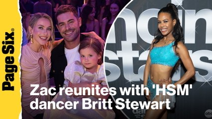 Zac Efron reunites with 'HSM' dancer Britt Stewart at 'Dancing with the Stars'