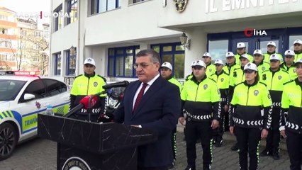 Sinop’ta trafik polislerine yaka kamerası