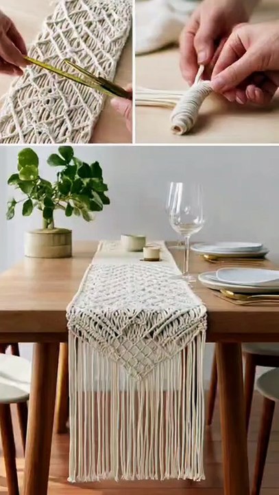 Macramé Runner Business Idea Handmade Macramé Table Runner Business Idea Start a Macramé Dining Table Runner Business from Home Macramé Table Decor Business Idea Macramé Runner Making Business for Beginners Macramé Craft Business Idea Start Selling Macram