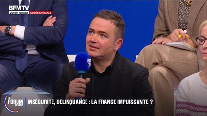 FORUM BFM - Romain, auto-entrepreneur de 41 ans, attend "une réflexion au plus haut sommet de l'Etat" concernant l'insécurité en France