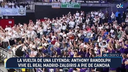 La vuelta de una leyenda: Anthony Randolph vive el Real Madrid-Zalgiris a pie de cancha
