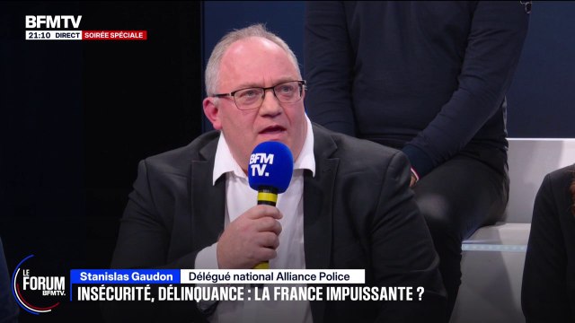 FORUM BFM - Les policiers ne pourront pas tout résoudre , déclare Stanislas Gaudon, délégué national Alliance Police