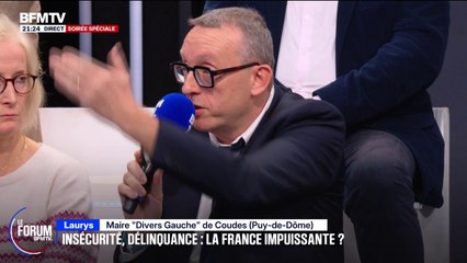 FORUM BFM -  “Je continuerai à ne pas avoir peur”, affirme Laurys, maire (DVG) de Coudes agressé par un des habitants