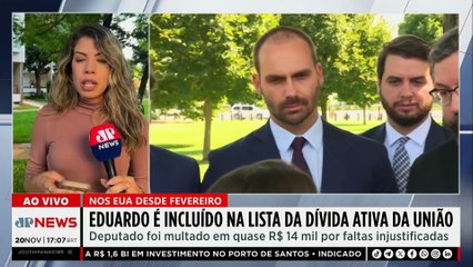 Eduardo Bolsonaro é multado em quase R$14 mil e pode ter bens leiloados