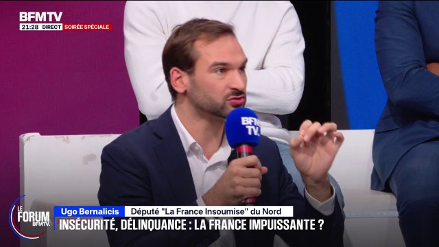 FORUM BFM - Pour Ugo Bernalicis, député La France insoumise du Nord, augmenter l'échelle des peines n'est pas une solution