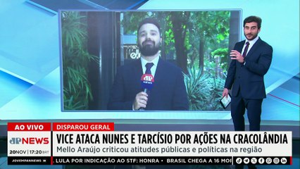 Mello Araújo ataca Tarcísio e Nunes por ações na Cracolândia