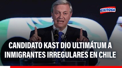 José Antonio Kast dio un ultimátum a los inmigrantes irregulares en Chile: "Les quedan 111 días para dejar el país"