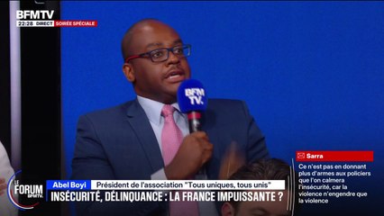 FORUM BFM - "Il faut sauver la jeunesse", explique Abel Boyi, président de l'association "tous uniques, tous unis"