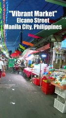 Vibrant Market on Elcano Street in Tondo, Manila City in the Philippines