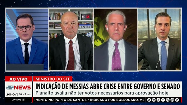 Indicação de Messias ao STF abre crise entre Lula e Senado; confira debate