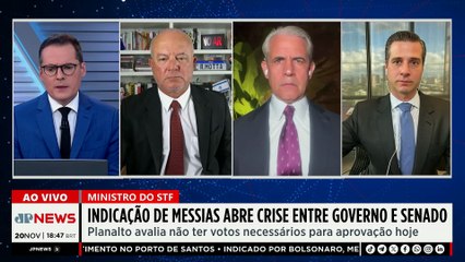 Indicação de Messias ao STF abre crise entre Lula e Senado; confira debate