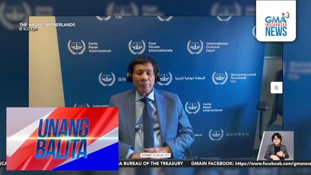 Desisyon sa apela ni FPRRD para sa interim release, ilalabas ng ICC Appeals Chamber sa November 28 | Unang Balita