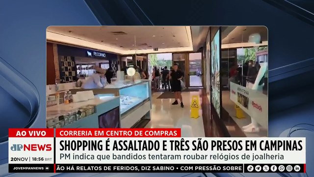Shopping em Campinas é assaltado, tem tiroteio e três presos