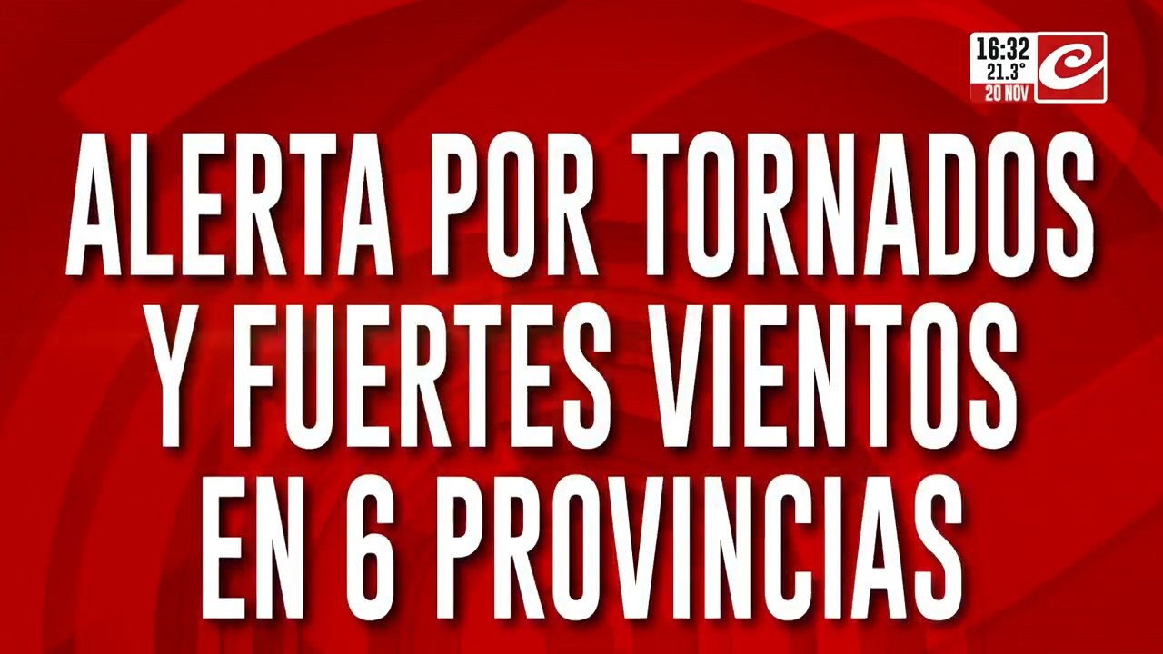 Alerta por tornados y fuertes vientos en 6 provincias: intensas ráfagas durante la tarde y la noche