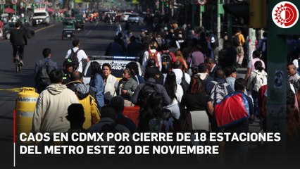 Cierre de estaciones del Metro provoca caos y molestia entre los usuarios