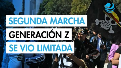 Segunda marcha de la Generación Z recorre las calles de la CDMX con paso limitado al Zócalo