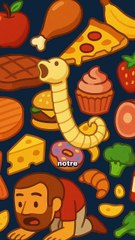 Un ver de 10m dans ton ventre ! #tenia #intestin #animaux #nature #humour