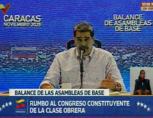 Presidente Nicolás Maduro: Ante los planes de la CIA poder obrero