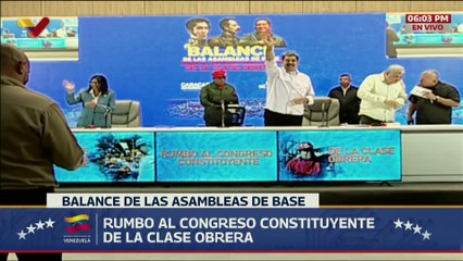 Presidente Nicolás Maduro recibe balance de las asambleas de base de la clase obrera