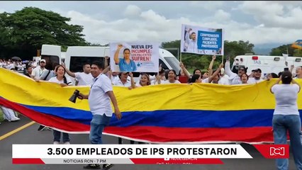 Protestas de médicos y trabajadores de la Nueva EPS