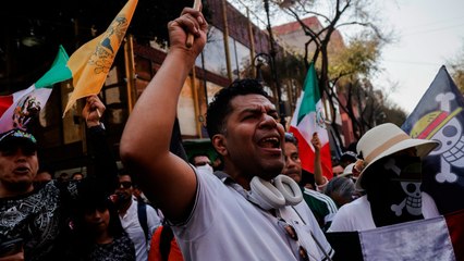 Fracasa la segunda marcha contra Sheinbaum por una baja afluencia y una fuerte presencia policial