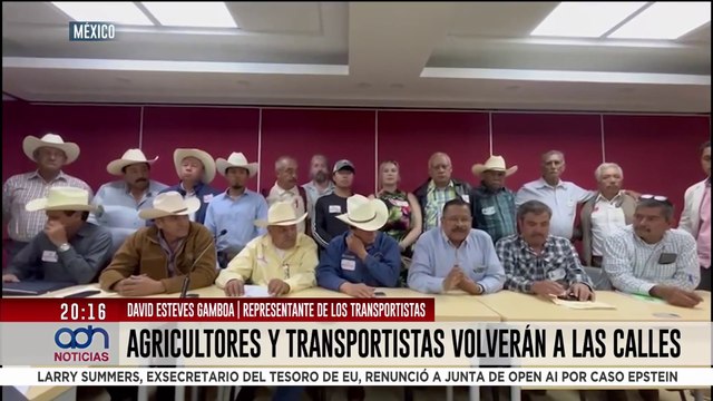 Agricultores y transportistas anuncian bloqueos el lunes para exigir seguridad y frenar la extorsión