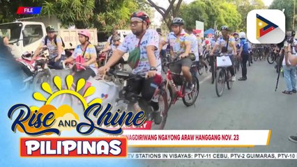 National Bike Day, ipinagdiriwang ngayong araw hanggang Nov. 23; Iba’t ibang aktibidad sa pagbibisikleta, tampok | ulat ni Bernard Ferrer