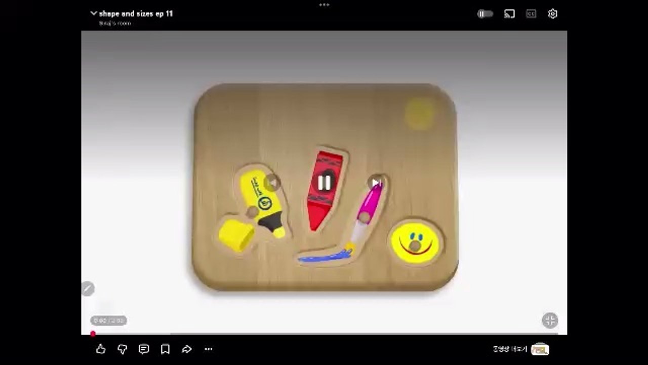 Shapes and sizes ep 30 Crayon Marker Coloured Paint Brush Smliey Face Drawing