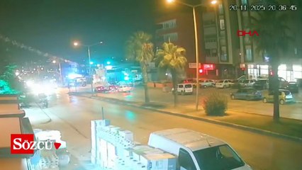 Otomobilin, TIR'a çarptığı kaza kamerada