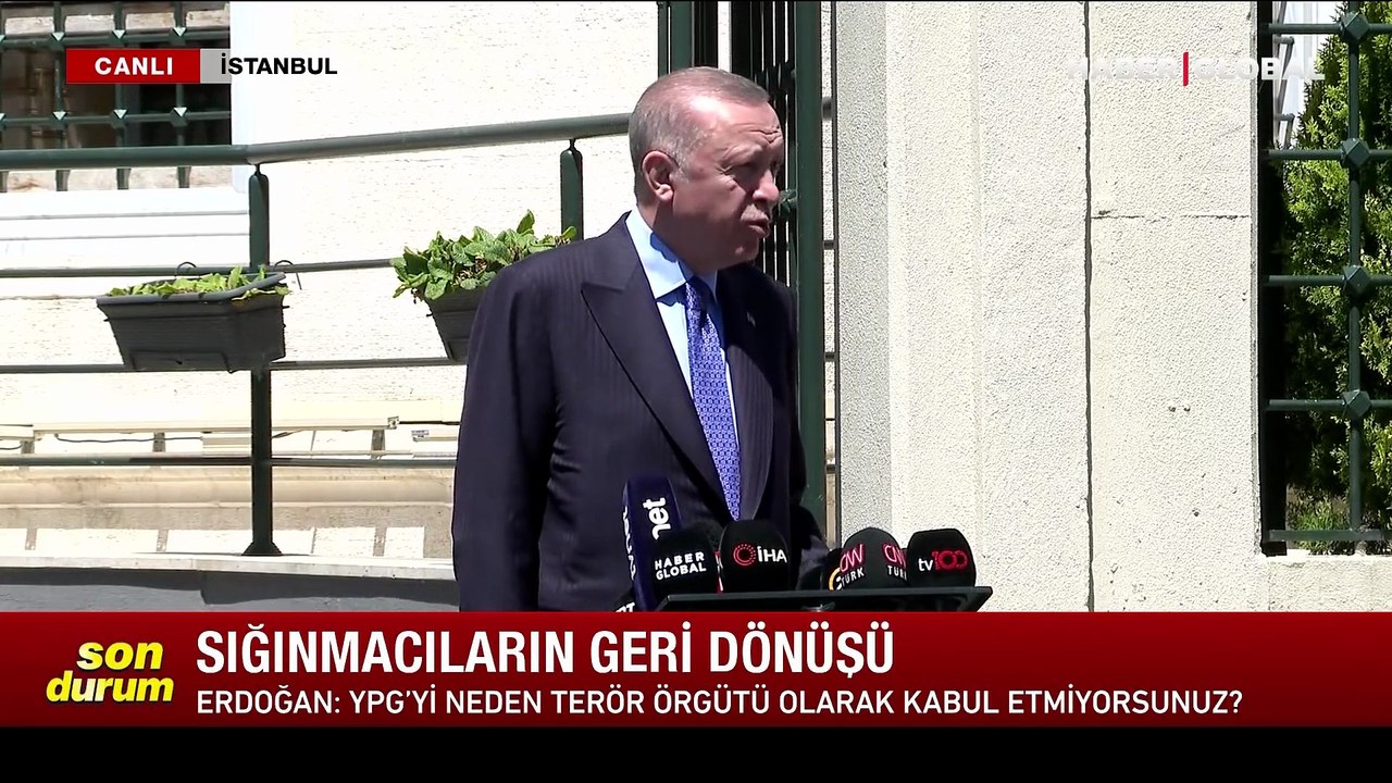 Cumhurbaşkanı Erdoğan: NATO'ya terör örgütü alınmasına evet diyemeyiz