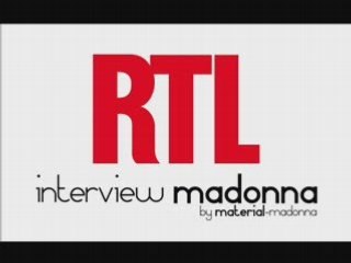 Interview Madonna RTL