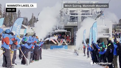 Welcome snow in the California mountains leads to ski resorts opening
