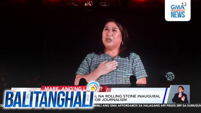 Jessica Soho, itinanghal na rolling stone inaugural hall of fame inductee for journalism | Balitanghali