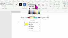 How to insert right arrow in word
